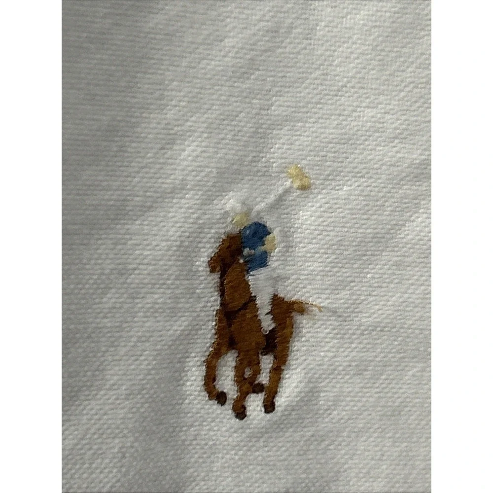 Mens Polo Ralph Lauren White Long Sleeve Oxford Shirt Sz 3XLT Tall
